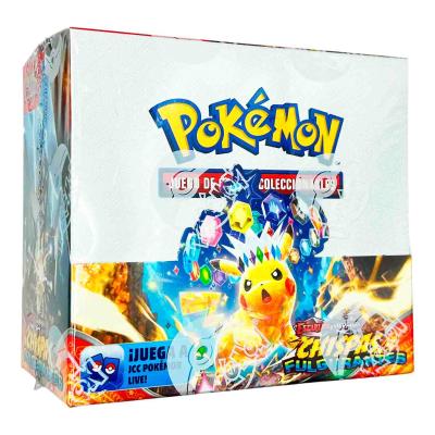 CAJA DE SOBRES POKEMON TCG ESCARLATA Y PÚRPURA CHISPAS FULGURANTES