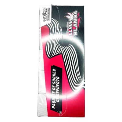 CAJA DE SOBRES POKEMON TCG ESCARLATA Y PURPURA LLAMA BLANCA